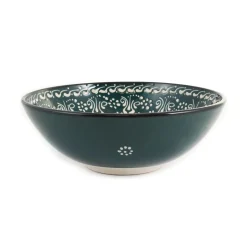 El Boyali Seramikler Tableware Brands|Crockery & Dinnerware^Yesil Ve Beyaz Boyali Serving Bowl, 26cm
