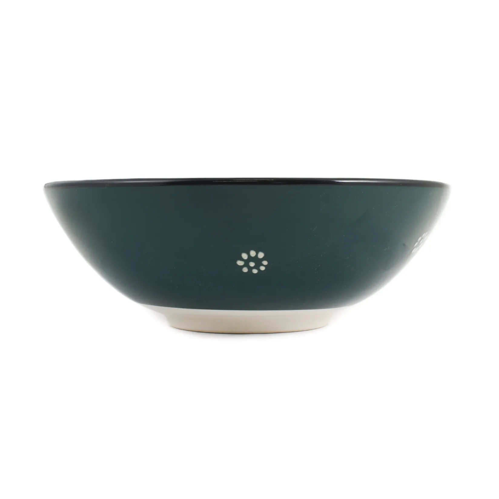 El Boyali Seramikler Tableware Brands|Crockery & Dinnerware^Yesil Ve Beyaz Boyali Serving Bowl, 26cm