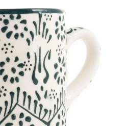 El Boyali Seramikler Tableware Brands^Yesil Ve Beyaz Boyali Straight Mug, 325ml
