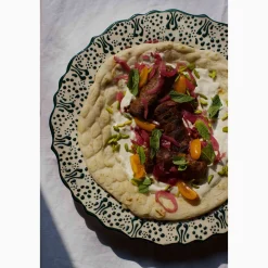 El Boyali Seramikler Tableware Brands|Serveware^Yesil Ve Beyaz Boyali Wavy Serving Platter, 31.5cm