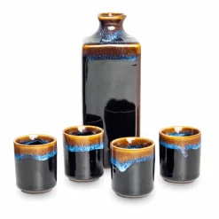 Kiji Stoneware & Ceramics Japanese Ingredients|Japanese Tableware^Yoru Japanese Sake Gift Set