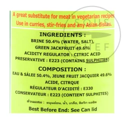 Lamthong Ingredients Brands|Southeast Asian Ingredients^Young Green Jackfruit, 565g