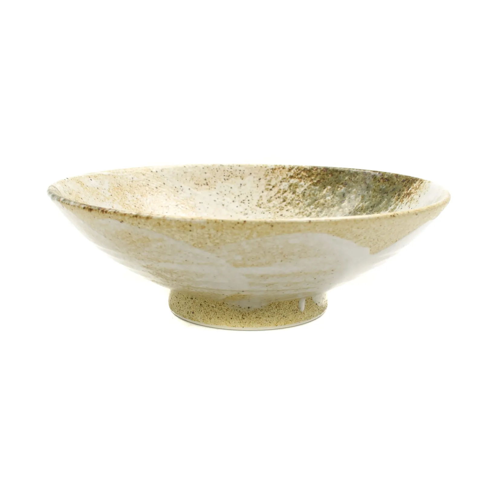 Kiji Stoneware & Ceramics Japanese Ingredients|Japanese Tableware^Yukishino Shallow Bowl, 24.5cm