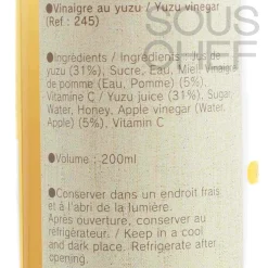Oochi Ingredients Brands|Japanese Ingredients^Yuzu & Honey Vinegar, 200ml