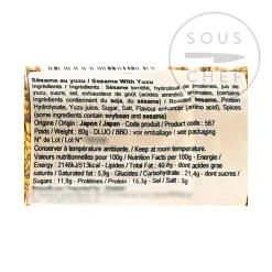 Toho Japanese Ingredients|Sauces & Condiments^Yuzu Roasted Sesame Seeds, 80g