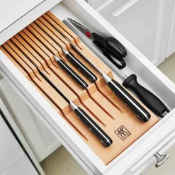 Zwilling Kitchen Knives^Beechwood 12 Slot Knife Storage