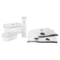 Zwilling Tableware Brands|Food Storage & Containers^Fresh & Save 7 Piece Vacuum Starter Set with Pump, Glass Storage & Bags